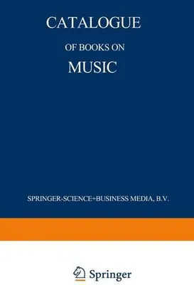 Obrázok produktu pre Catalogue of Books on Music