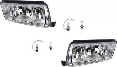 Zdjęcie produktu dla Johns, reflektory halogenowe kompatybilne z Skoda Fabia od 99 Zestaw z H7 H3 lewy prawy