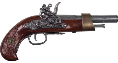Produktbild von Steinschlosspistole, reich verziert, nicht schussfähig, 30 cm Nr. 64144