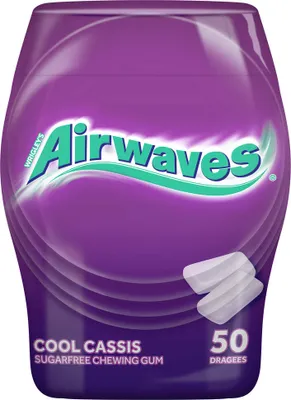 Produktbild von Airwaves Kaugummi Cool Cassis Zuckerfrei 6x 70g (420g)