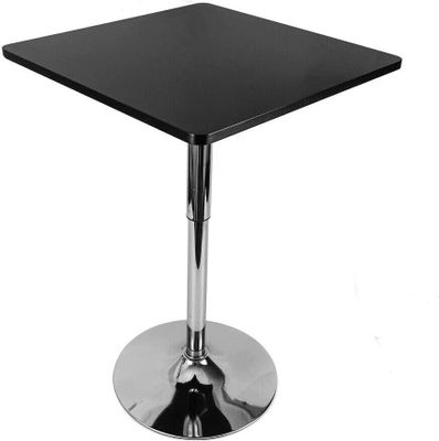 Stehtisch Bistrotisch   Schwarz Bartisch  höhenverstellbar 70-90 cm Loungetisch