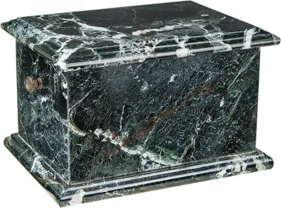 Produktbild von Steinurne Für Asche, Schwarze Bestattungsurne (Undekoriert)