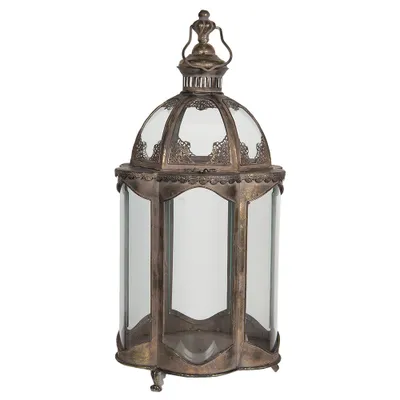 Produktbild von Clayre & Eef Laterne 69 cm Kupferfarbig Eisen Rund