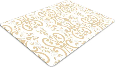 Produktbild von Stuhlunterlage Bürostuhlunterlage 120 cm x 90 cm Bodenmatte Bürostuhlunterlage - Barockmuster