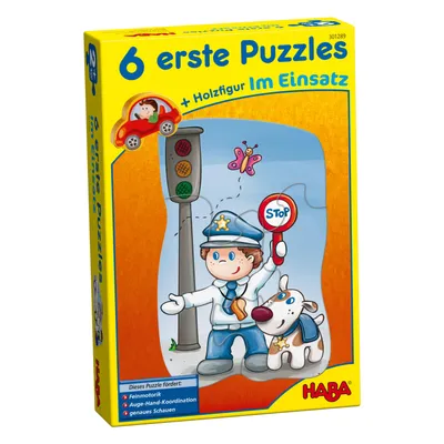 Produktbild von HABA 6 erste Puzzles – Im Einsatz, Stadt, 2 Jahr(e)