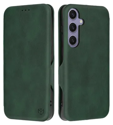Produktbild von Techsuit Safe+ Book Wallet Klapphülle für Samsung Galaxy S24 Plus - Dunkelgrün