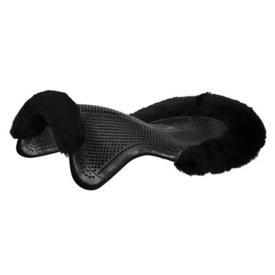 Produktbild von Acavallo Gelpad Therapeutic 1/2 Lammfellrand - schwarz, Größe:M