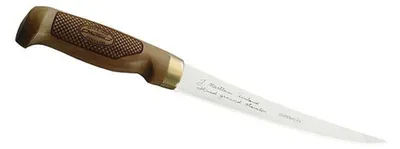 Productafbeelding van Marttiini filetsmes Classic Superflex, lemmet 19 cm, berkenhout, lederen schede