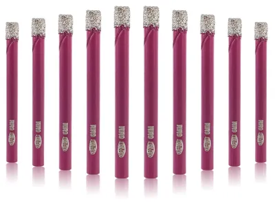 Obrázok produktu pre Sada 10 diamantových vrtákov s priemerom 6 mm určených na vŕtanie do obkladov a mramoru