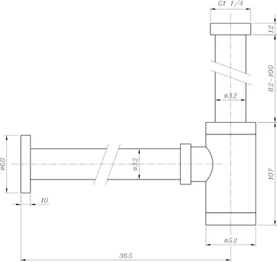 Produktbild von PaulGurkes Set 3-Loch Unterputz Kreuzgriff Waschtischarmatur Excenter Siphon
