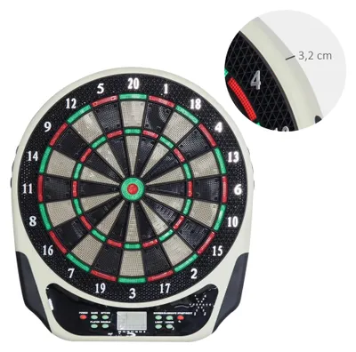 Produktbild von Dartboard, 18 Spielmodi, LCD-Display, schwarz