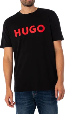 Produktbild von HUGO Dulivio Grafik-T-Shirt, Schwarz S