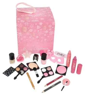 Produktbild von Beauty Adventskalender Winter Magic 24 Überraschungen zum Schminken und Stylen im trendigen Würfel-Adventskalender mit veganer Kosmetik