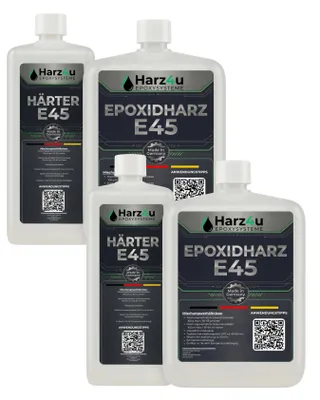 Produktbild von Epoxidharz - 6kg Set – Transparentes Resin Gießharz mit Härter – Epoxy Resin für Holz, Kunstharz Gießen & Bastelprojekte