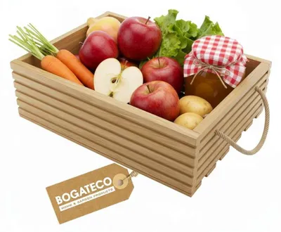 Immagine prodotto di Solidchoice - Cassa in legno naturale per verdura e frutta, 50 cm