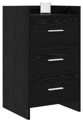 Zdjęcie produktu dla Szafki nocne vidaXL z czarnego dębu, 40 x 36 x 70 cm, materiał drewnopochodny
