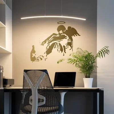 gefallener Engel im Street-Art-Stil – Decords Wandtattoo, Produktansicht 1