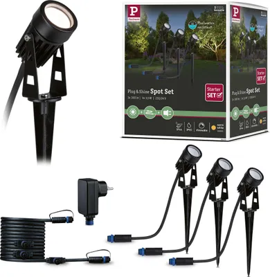 Image de Paulmann Plug & Shine Set de base lampe spot