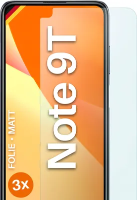 Produktbild von moex® 3x Schutzfolie kompatibel mit Xiaomi Redmi Note 9T - Displayschutzfolie Anti Reflex Folie, Matt