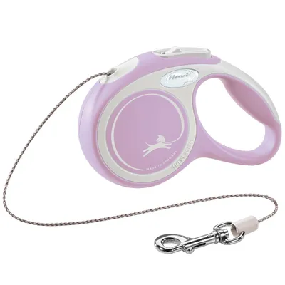 Produktbild von FLEXI Rollleine New COMFORT Seil - 3m, bis 8kg - rosa