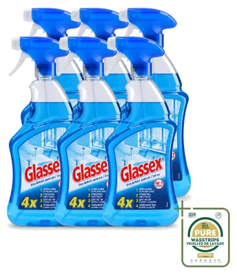 Produktbild von 6 x Glassex Glas- und Multi-Reinigungsspray - 750 ml - Vorratspackung - 6 Stücke