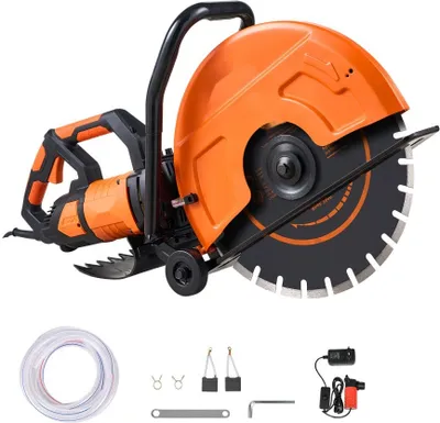 Zdjęcie produktu dla Piła do betonu 2800 W - Piła tnąca 406 mm - Pług i przecinak do betonu do precyzyjnych cięć