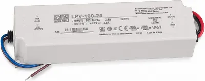 Zdjęcie produktu dla Zasilacz Mean Well LPV-100-24 SNT, 24V DC, 0-4,2A, 100W, klasa szczelności IP67