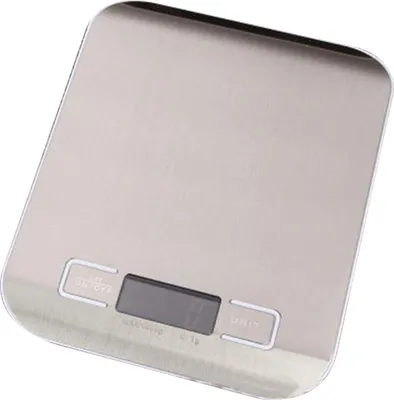 Obrázok produktu pre Prenosná elektronická váha s digitálnym displejom Mini kuchynská váha na pečenie Vysoká presnosť 5 kg / 11 lb Biela základňa