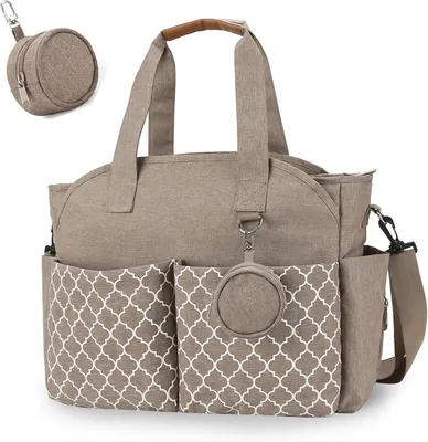 Produktbild von Wickeltasche 40x15x29 cm, 13 Fächer, mit Tragegriff und Schnullerbox, für Reise