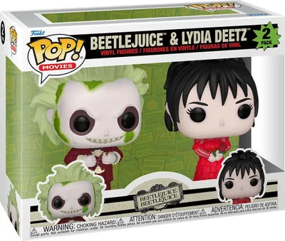 Zdjęcie produktu dla Beetlejuice i Lydia Deetz - zestaw Funko Pop! (2 figurki) - Beetlejuice 2