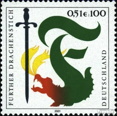 Produktbild von Briefmarken BRD (BR.Deutschland) 2001 Mi 2207 (kompl.Ausg.) postfrisch Drachenstich