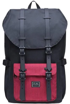 Produktbild von Uni Rucksack 47 x 28 x 15 cm Schwarz/Rot Polyester Laptopfach