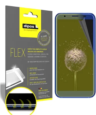 Produktbild von 2x Schutzfolie für Doogee X50L Folie, 100% Displayabdeckung, dipos Flex