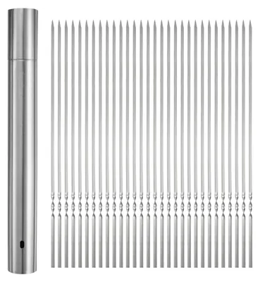 Productafbeelding van Solidchoice - RVS Barbecue Spiesen Set van 100 Stuks