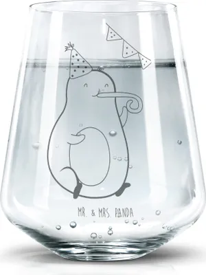 Produktbild von Mr. & Mrs. Panda Glas Avocado Geburtstag - Transparent - Geschenk, Feier, Frucht, Party, Überraschung, Wasserbecher, Becherglas, Tumbler, Trinkglas, Wasserglas
