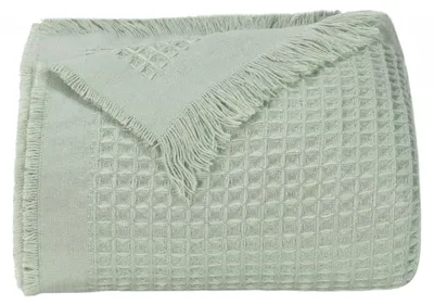 Produktbild von Kuscheldecke aus Waffelpique, 150x200 cm, salbei