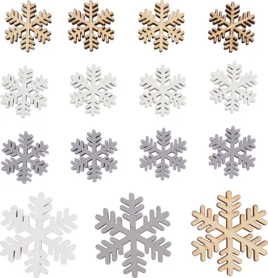 Produktbild von VBS Streuteile Schneeflocken-Mix, 15 Stück, 2-4 cm, ideal für Dekoration