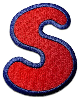 Produktbild von Buchstabe S - 6.2x4.9cm: Alphabet Buchstaben Einzeln Auswählbar - Aufnäher, Bügelbild, Aufbügler, Applikationen, Patches, Flicken, Zum Aufbügeln