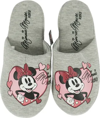 Produktbild von Domáca obuv MINNIE MOUSE, svetlosivá - rôzne veľkosti Veľkosť: 40 - 41