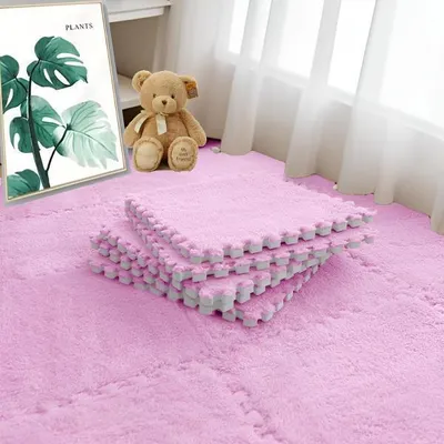 Obrázek produktu pro Puzzle z plyše pro dětský pokoj, podlahové dlaždice 30x30 cm