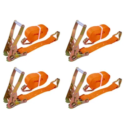 Produktbild von SEVICO 4 Stück Spanngurt Spanngurte Zurrgurte mit Ratsches | 8 m | 50 mm | 5000 KG | B025 X4