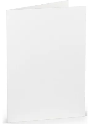 Produktbild von Rössler Papier 220706509 Coloretti Doppelkarte - A6 hoch, 5 Stück, weiß