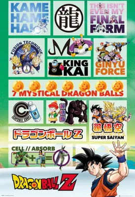 Produktbild von Dragon Ball Z - Poster - Infographic