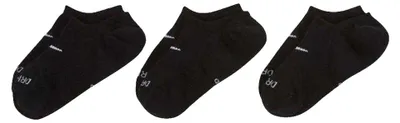 Immagine prodotto di Nike - Calzini invisibili "Plus Cush Footie" per uomo/donna Unisex - Uso quotidiano (confezione da 3) PP6550 (35 EU - 38 EU) (Nero)