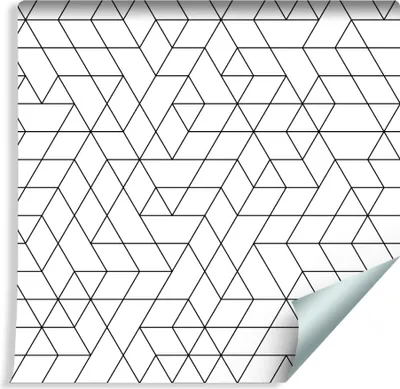 Zdjęcie produktu dla Tapeta Do Salonu Modny Wzór GEOMETRYCZNY Ozdoba abstrakcja z modnym efektem 3D