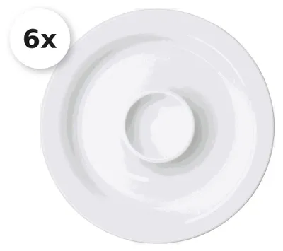 Produktbild von Eierteller 14,5cm 6er Set Bianco