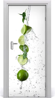 Produktbild von Tulup Türaufkleber 85x205 cm Dekorative Aufkleber Selbstklebend Wasserdichte Tapete Abnehmbar Schlafzimmer Wohnzimmer Wohnkultur - Limette