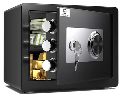 Immagine prodotto di Extralink Safe: cassaforte elettronica da parete e da mobile con apertura tramite impronta digitale, senza batterie
