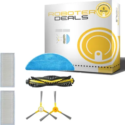 Produktbild von Zubehör-Set für Tesvor X500 / X500 Pro / M1 Modelle (1x Pad, 2x Seitenbürste, 2x Filter, 1x Hauptbürste)