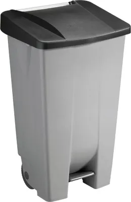 Produktbild von helit Mülleimer 120,0 l grau, schwarz